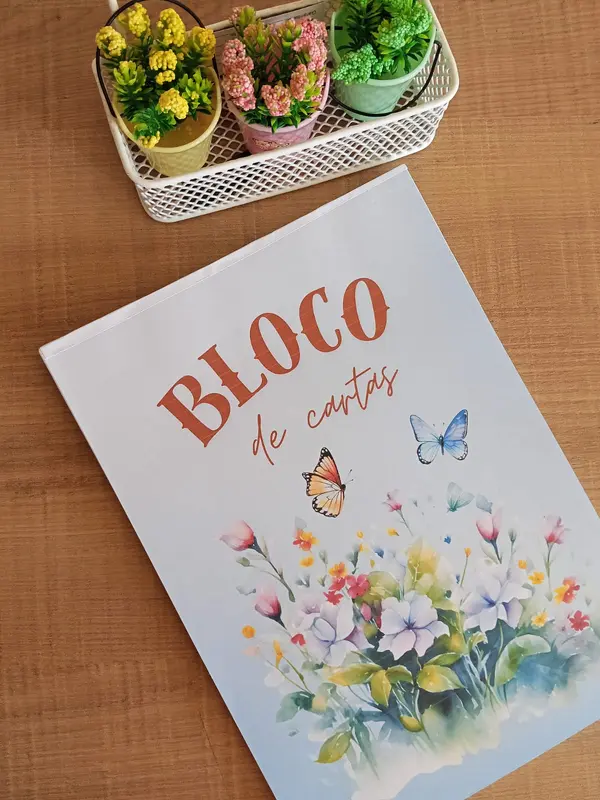 Bloco de Cartas Azul